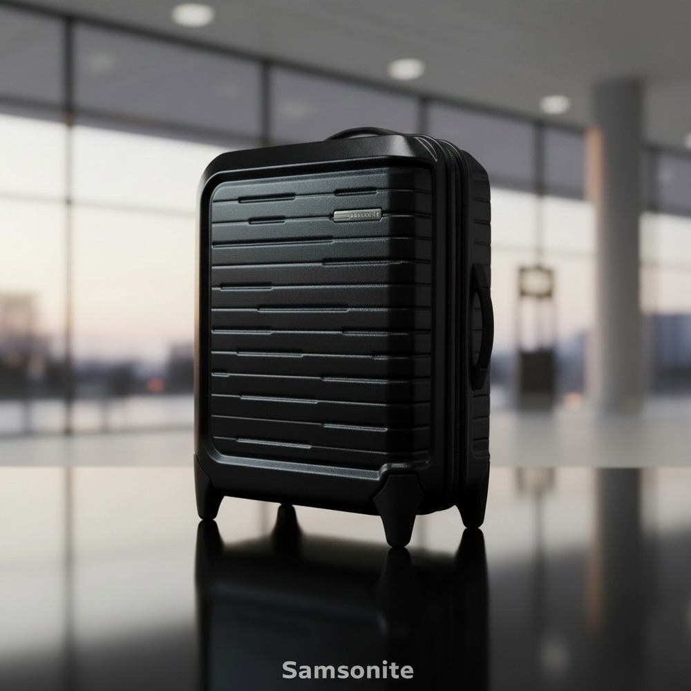 Samsonite Black Hardside Carry On Luggage USB Port Spinner 1137151 4500566367